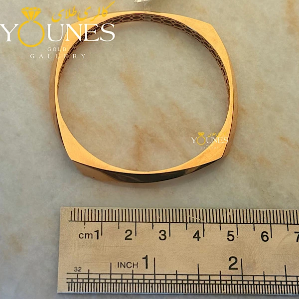 النگو طلا آینه ای هاله